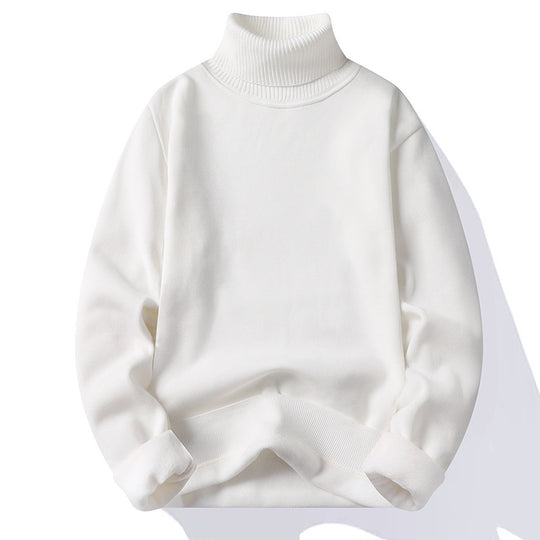Herren-Rollkragenpullover, gefüttert, schmal geschnitten