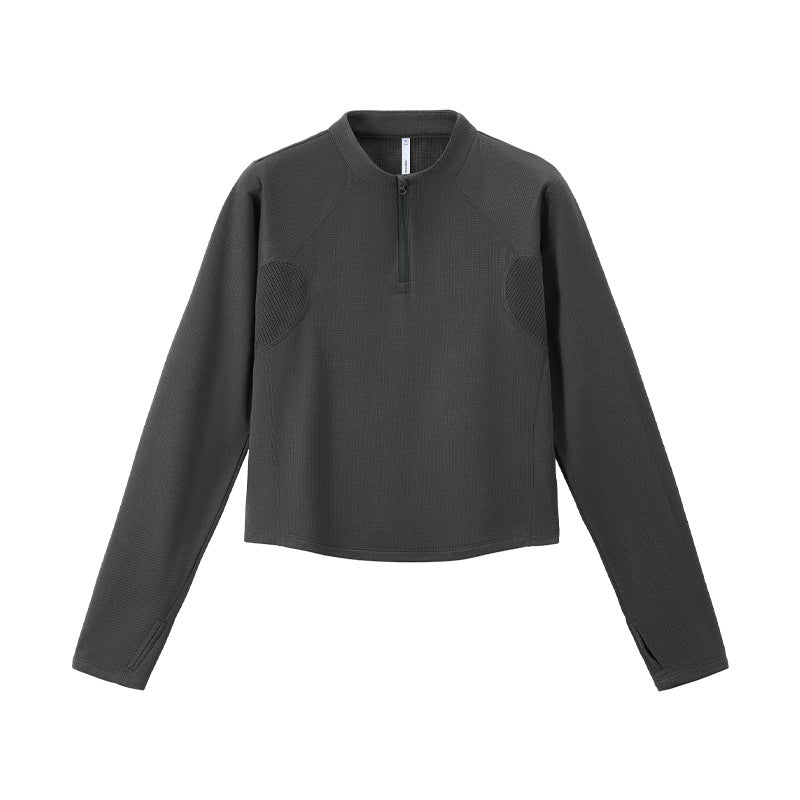 Leichtes Herren-Sweatshirt mit halbem Reißverschluss