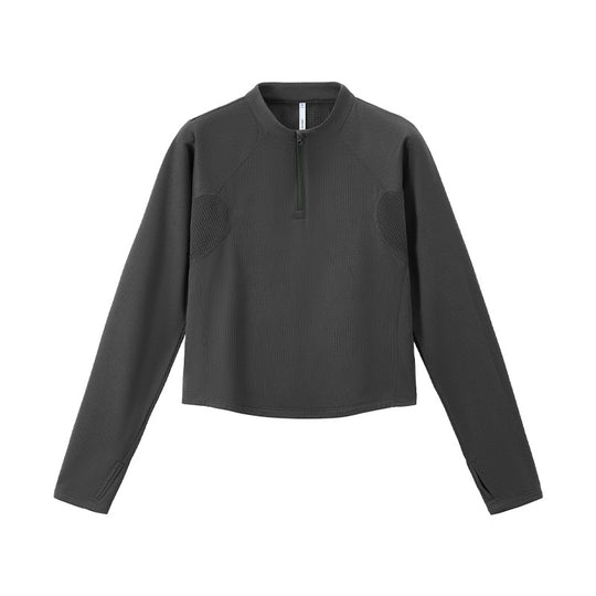 Leichtes Herren-Sweatshirt mit halbem Reißverschluss