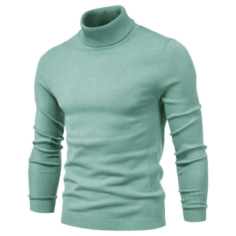 Herren-Rollkragenpullover, schlicht und modern
