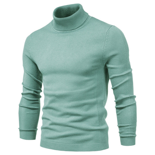Herren-Rollkragenpullover, schlicht und modern