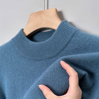 Rollkragen Denimblau