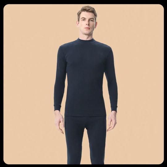 Baumwoll-Thermo-Unterwäsche-Set für Herren, 100% Baumwolle