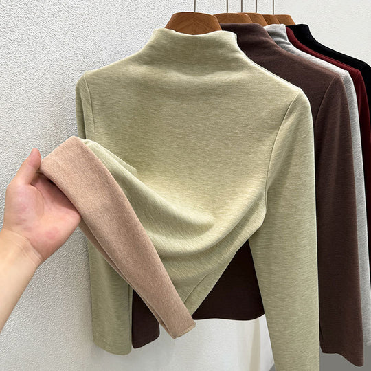 Damen-Rollkragenpullover aus Wollmischgewebe