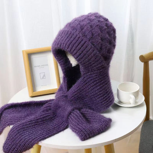 Strickmütze und Schal Set