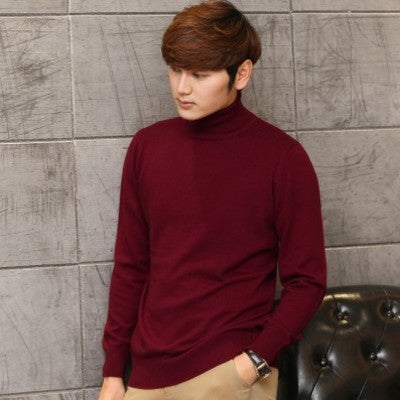 Herren-Strickpullover mit V-Ausschnitt