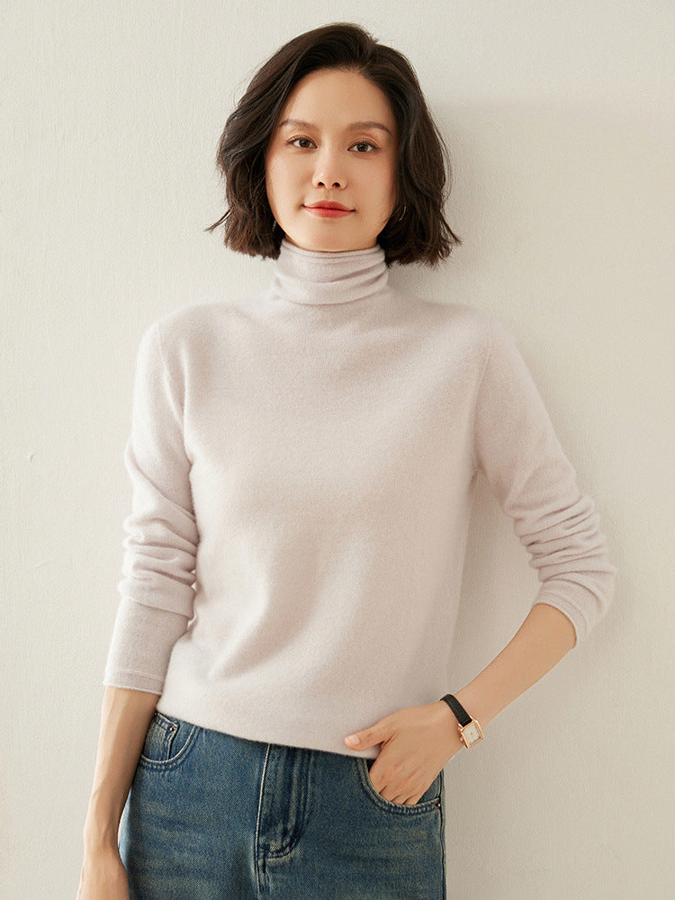 Kaschmir-Pullover mit Rollkragen