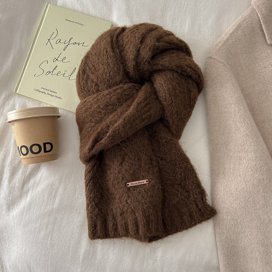 Strickschal aus Alpakawollmischung