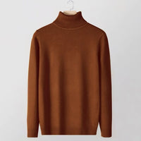 Rollkragen Strickpullover Karamell