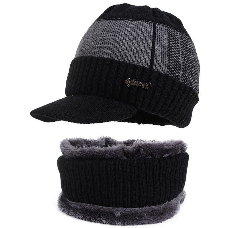 Strickmütze und Schal Set für Herren
