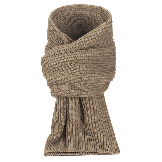Unisex Strickmützen- und Schal-Set, gefüttert