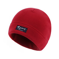 Rot Fleece Wärmemütze