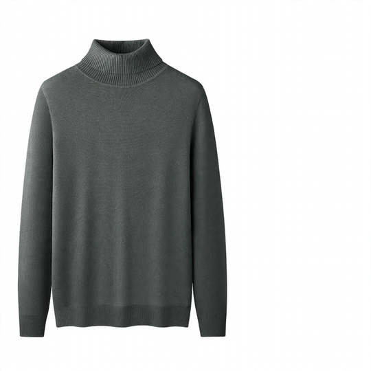 Hochwertiger Herren-Rollkragenpullover aus Modal-Wollmischung