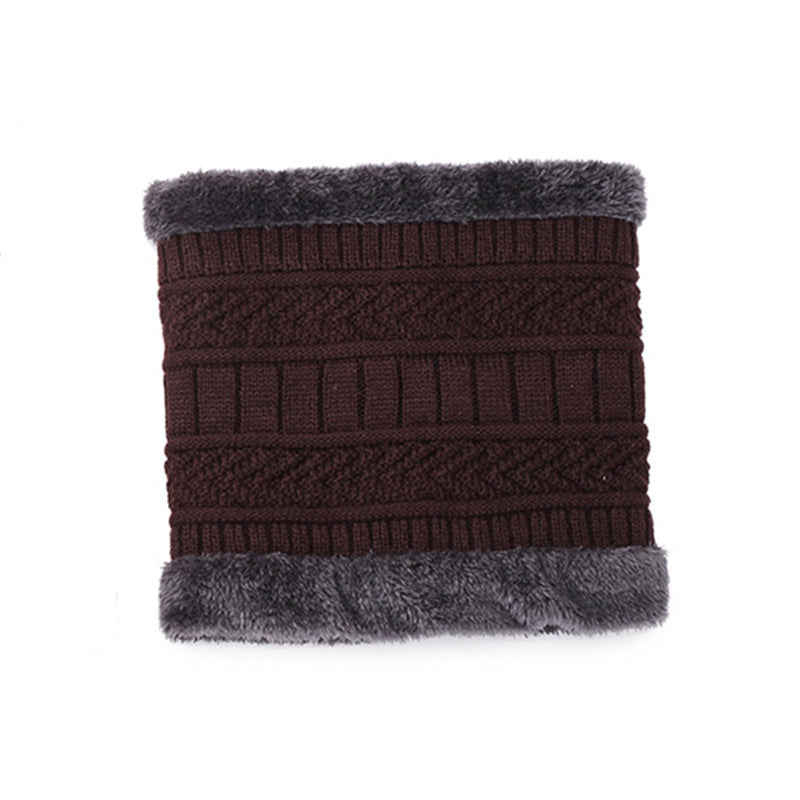 Strickmütze mit Schal, 2-teiliges Set, gefüttert