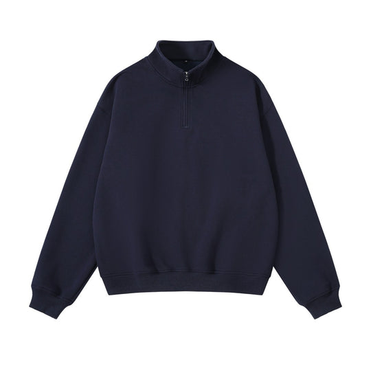 Unisex-Sweatshirt mit Reißverschluss und Stehkragen