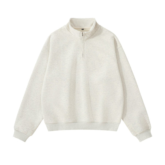 Unisex-Sweatshirt mit Reißverschluss und Stehkragen