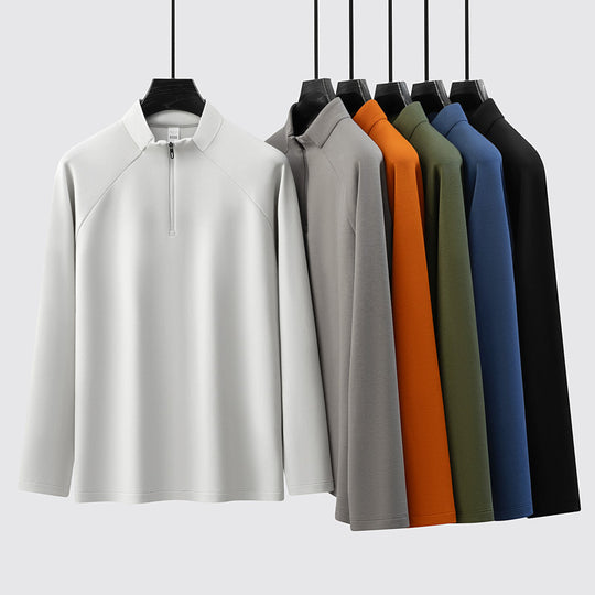 Herren-Langarm-Sweatshirt mit Reißverschluss