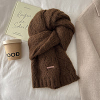 Eisenschild Alpaka-Mix Schal Kaffee