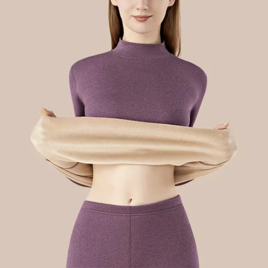 Thermo-Set für Damen und Herren, gefüttert, Stehkragen