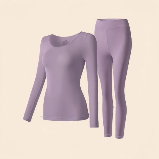 Damen Thermo-Unterwäsche-Set, nahtlos, dünn