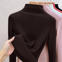 Kaffee Halbkragen Fleece