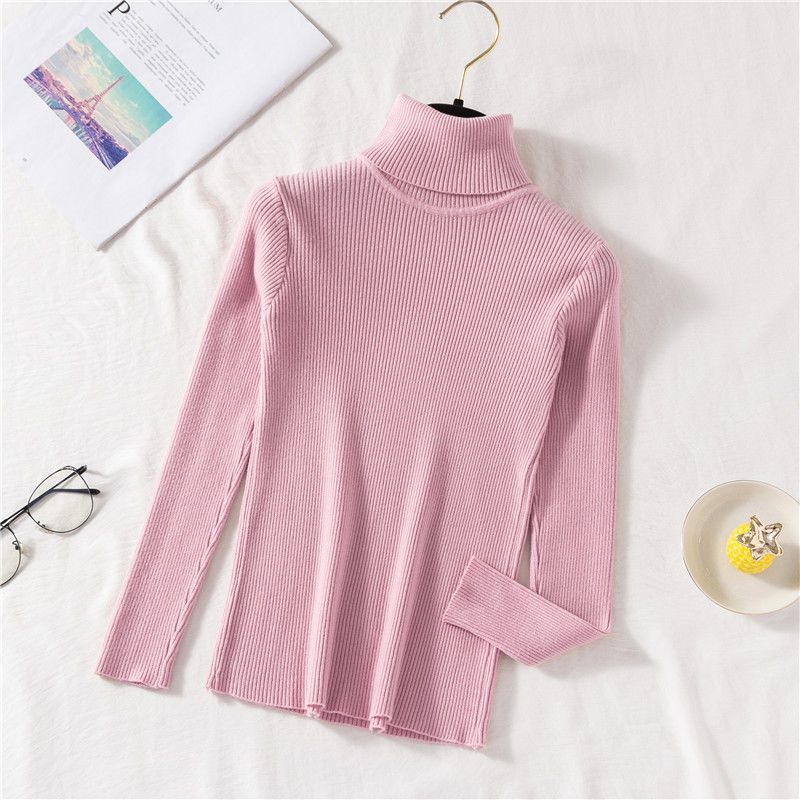 Damen-Rollkragenpullover, körpernah, große Größen