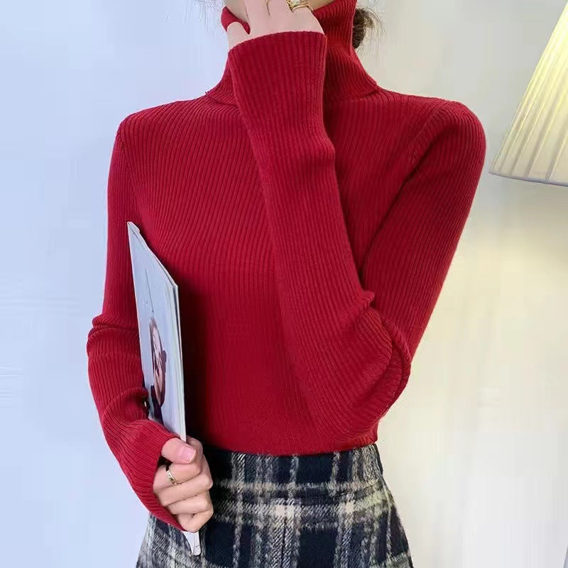 Körpernaher Damen-Rollkragenpullover
