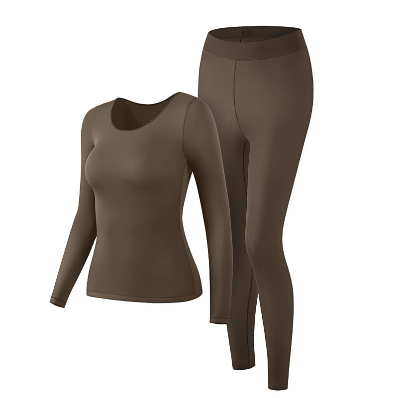Damen-Thermo-Set, elastisch, U-Ausschnitt
