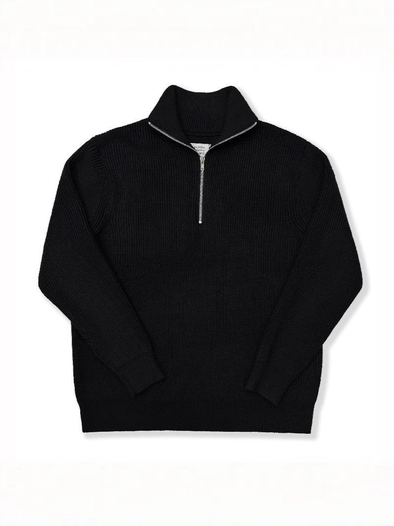 Unisex-Strickpullover mit Reißverschluss