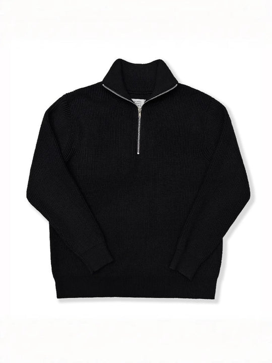 Unisex-Strickpullover mit Reißverschluss