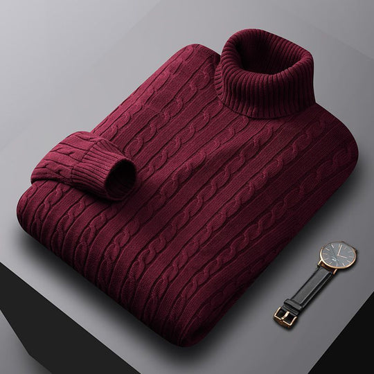 Herren-Strickpullover, Baumwolle, gefüttert