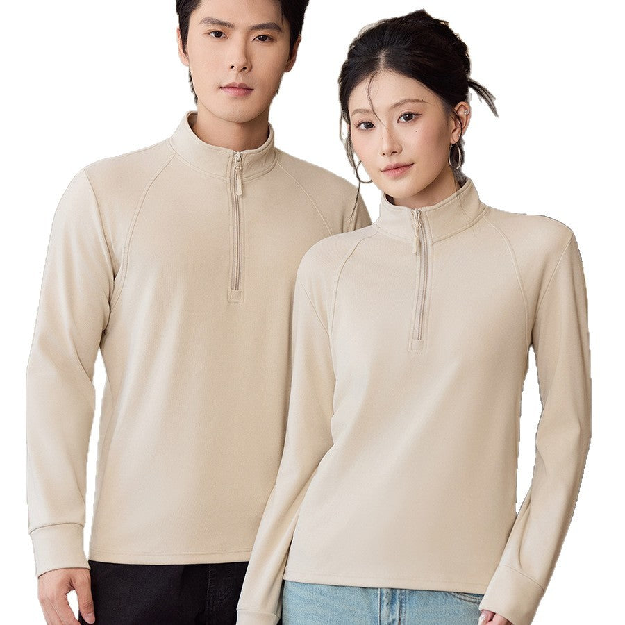 Unisex-Sweatshirt mit Reißverschluss und Fleecefutter