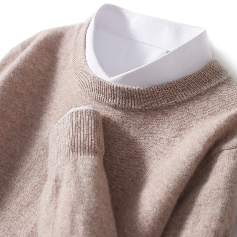 Herren-Pullover, Rundhalsausschnitt, locker geschnitten