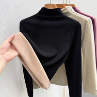 Schwarz, Halbhoher Kragen, Fleece
