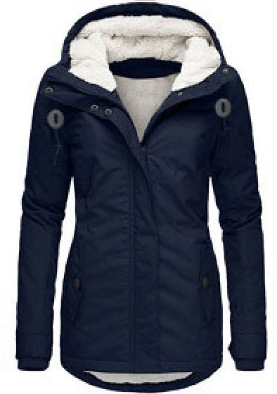 Gefütterter Parka mit Lammfell-Imitat