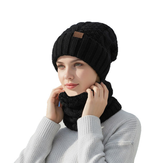 Winter-Set: Strickmütze und Schal
