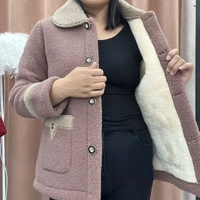 Patchwork Fleece Rotbraun