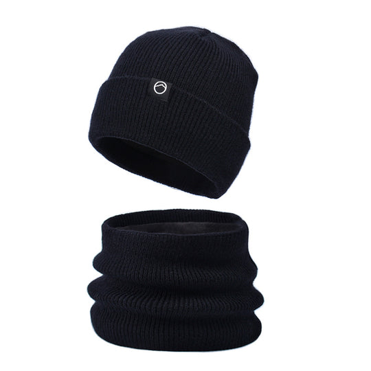 Strickmützen- und Schal-Set für Herren, wärmend