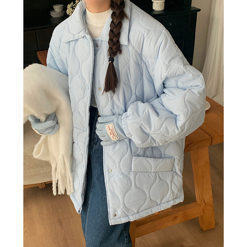 Gesteppte Winterjacke mit Lammfleece-Futter