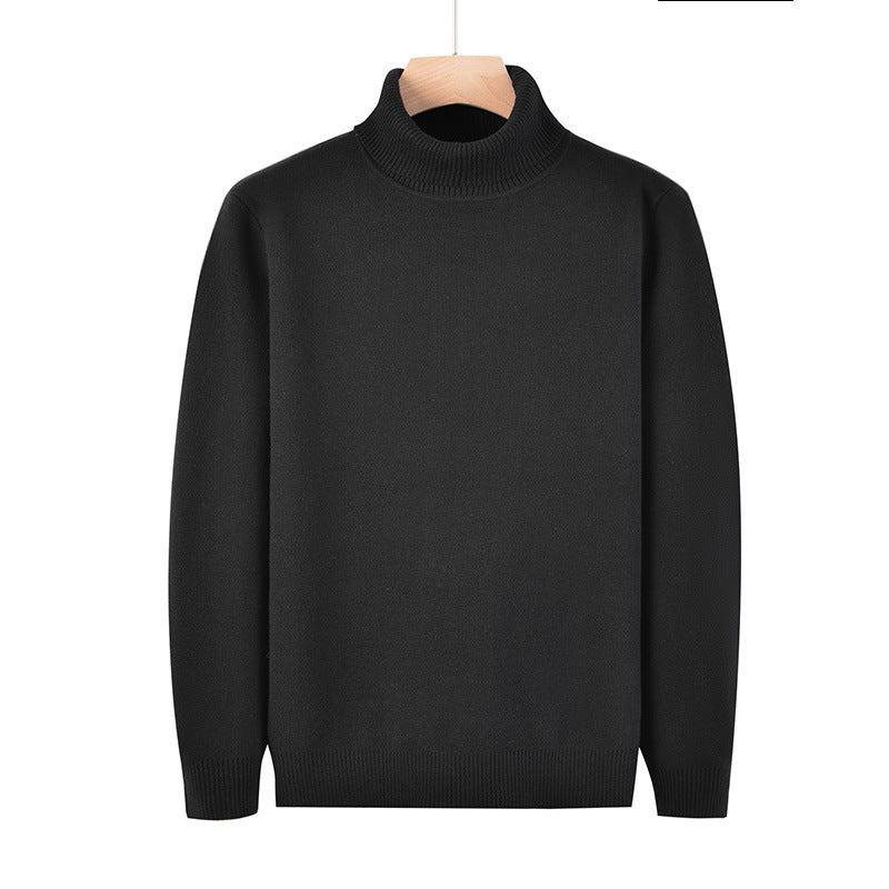 Herren-Rollkragenpullover, schmal geschnitten, 400g