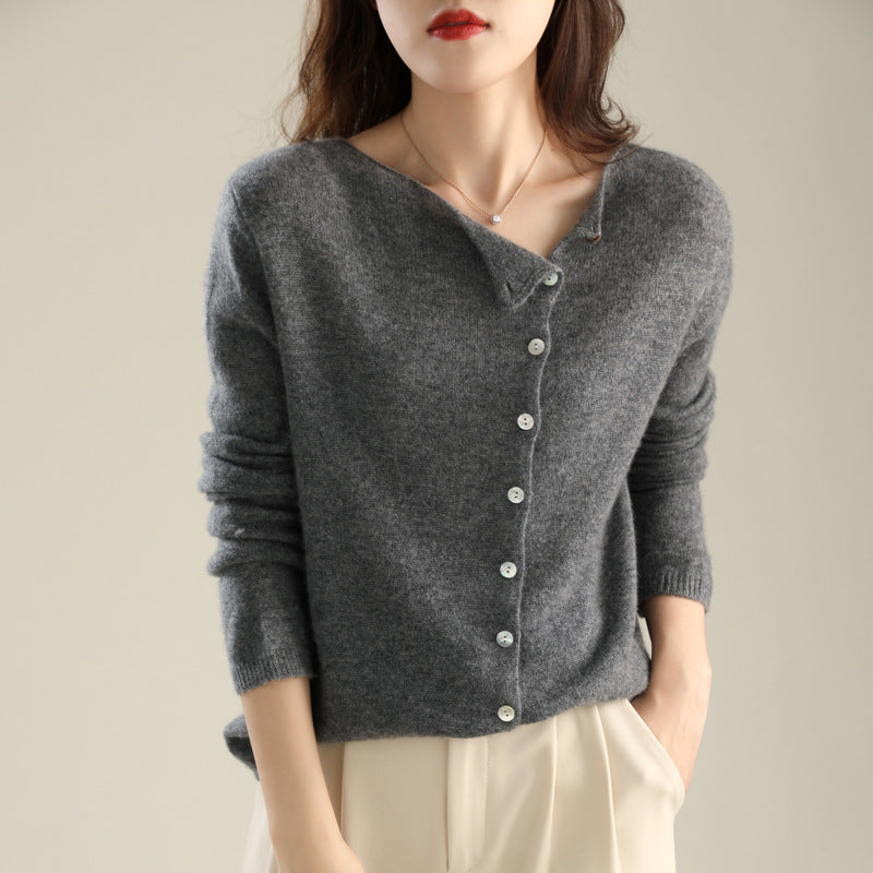 Damen-Strickjacke mit Knopfleiste