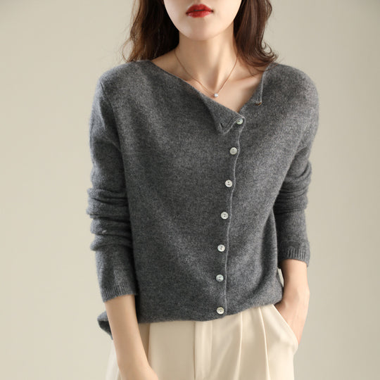 Damen-Strickjacke mit Knopfleiste