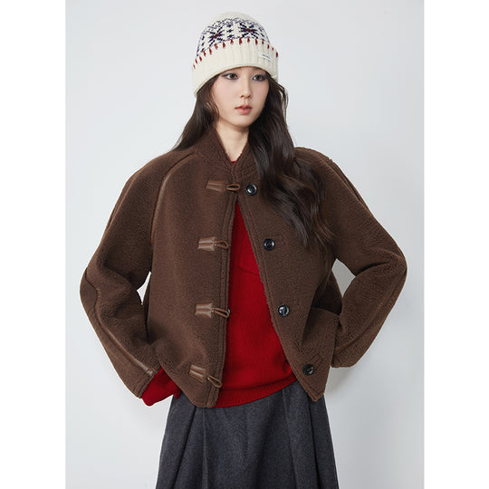 Damen-Lammfelljacke, wendbar, Herbst/Winter