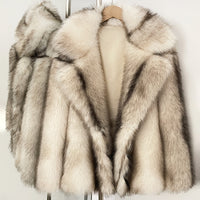 4019 Beige-Weiß Streifen