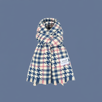 Kleinblau Patchwork Hahnentritt