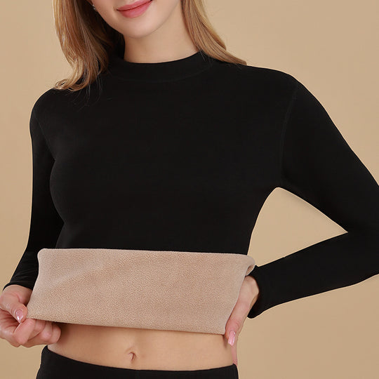 Damen-Thermo-Set, Lammfleece-Futter, Stehkragen, wärmend