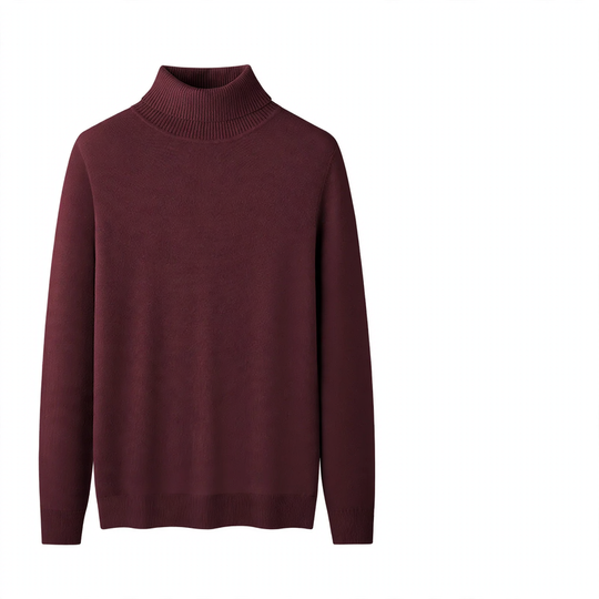Herren-Rollkragenpullover, gefüttert, Modal-Mix, 350g