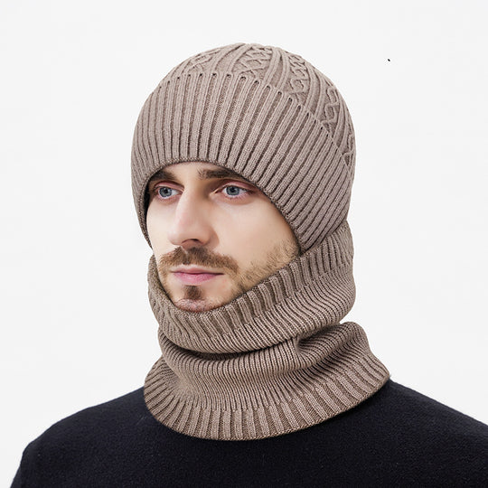 Strickmütze und Halswärmer Set, Einheitsgröße
