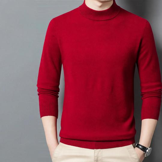 Herren-Wollpullover, Rundhals, dick, große Größen