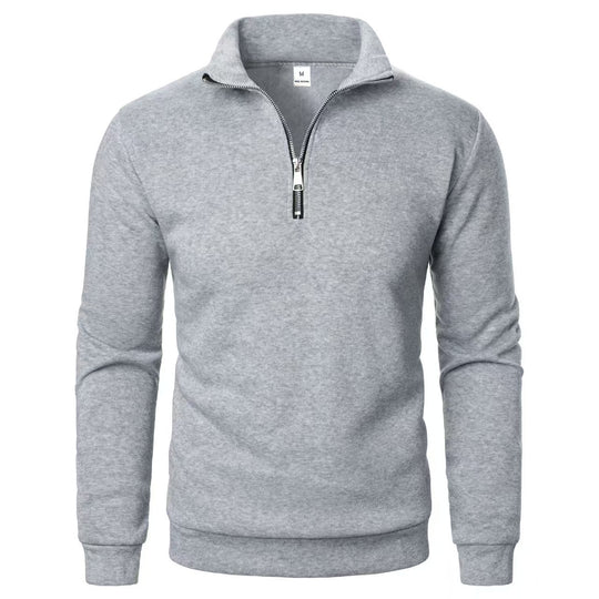 Locker geschnittenes Herren-Sweatshirt mit Reißverschluss